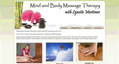 Desktop Screenshot of mindandbodymassagetherapy.com